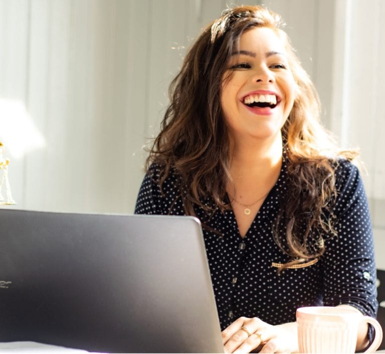 Happy Office Worker